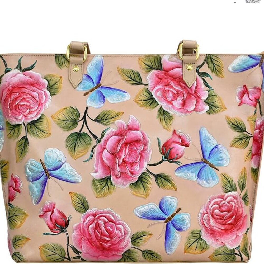 Anuschka Women's Original Hand-Painted Genuine Leather Medium Tote